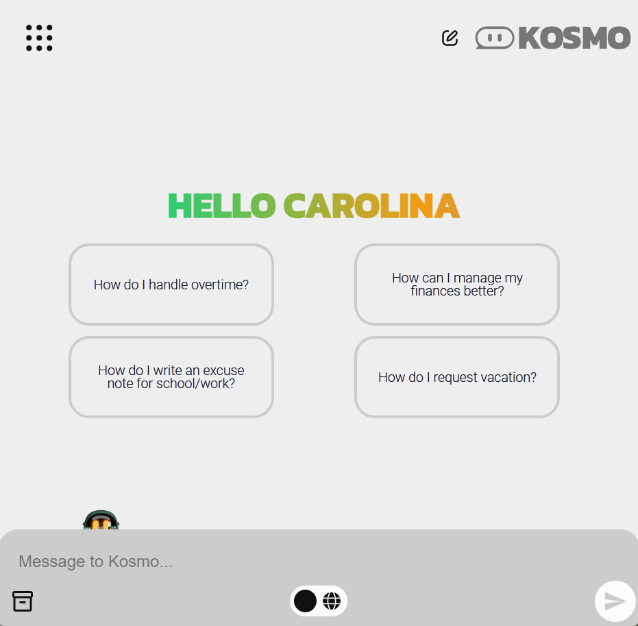 KOSMO Digitaler Assistent